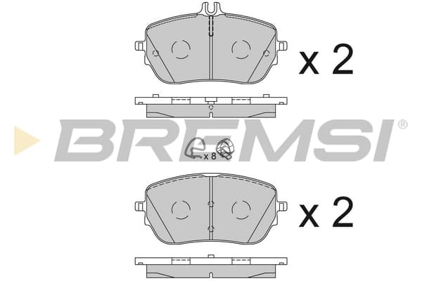 BRMS Sada brzdových platničiek kotúčovej brzdy BP3853CE 1