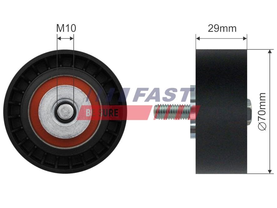 FAST Napínacia kladka rebrovaného klinového remeňa FT44575 1