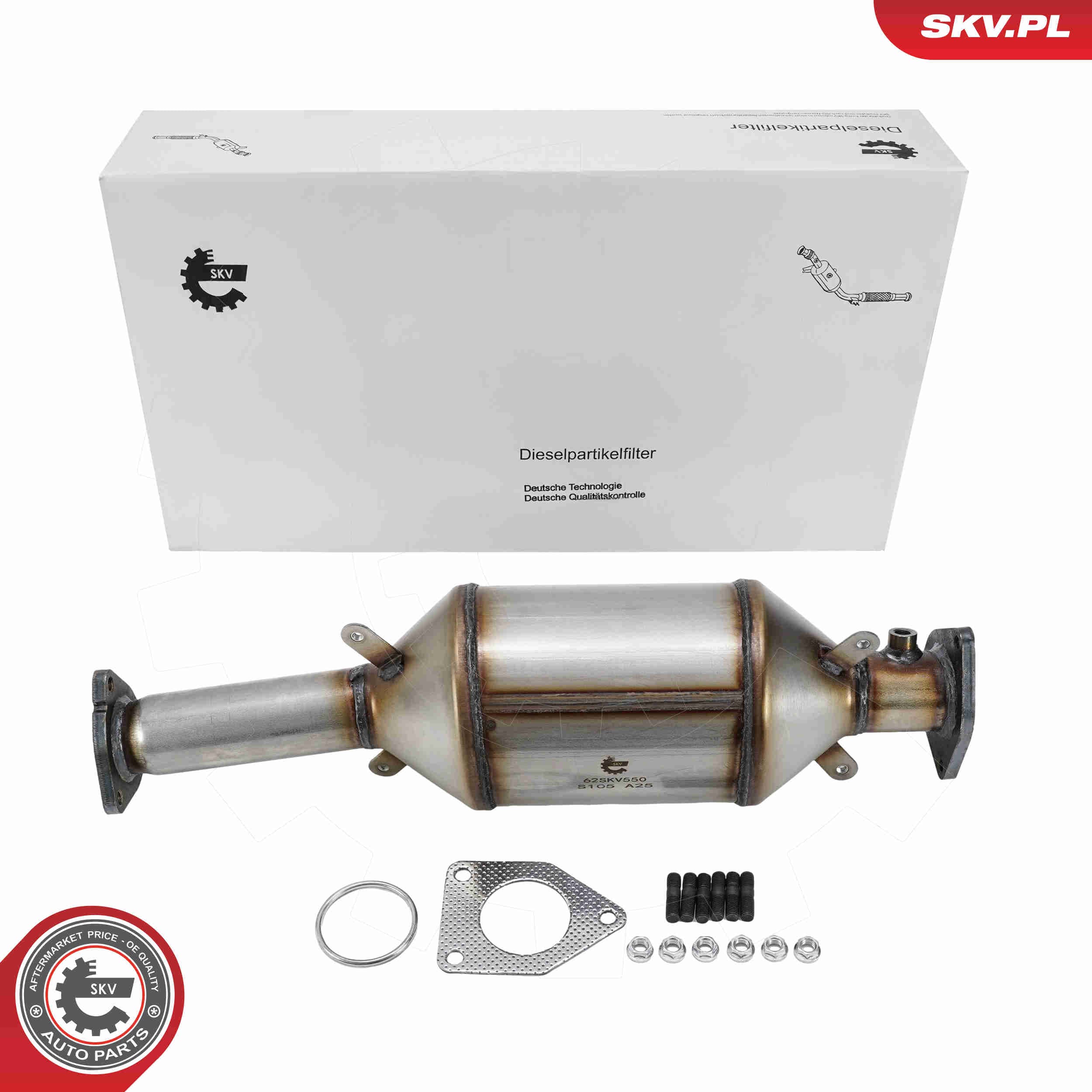 SKV Filter sadzí/pevných častíc výfukového systému 62SKV550 1