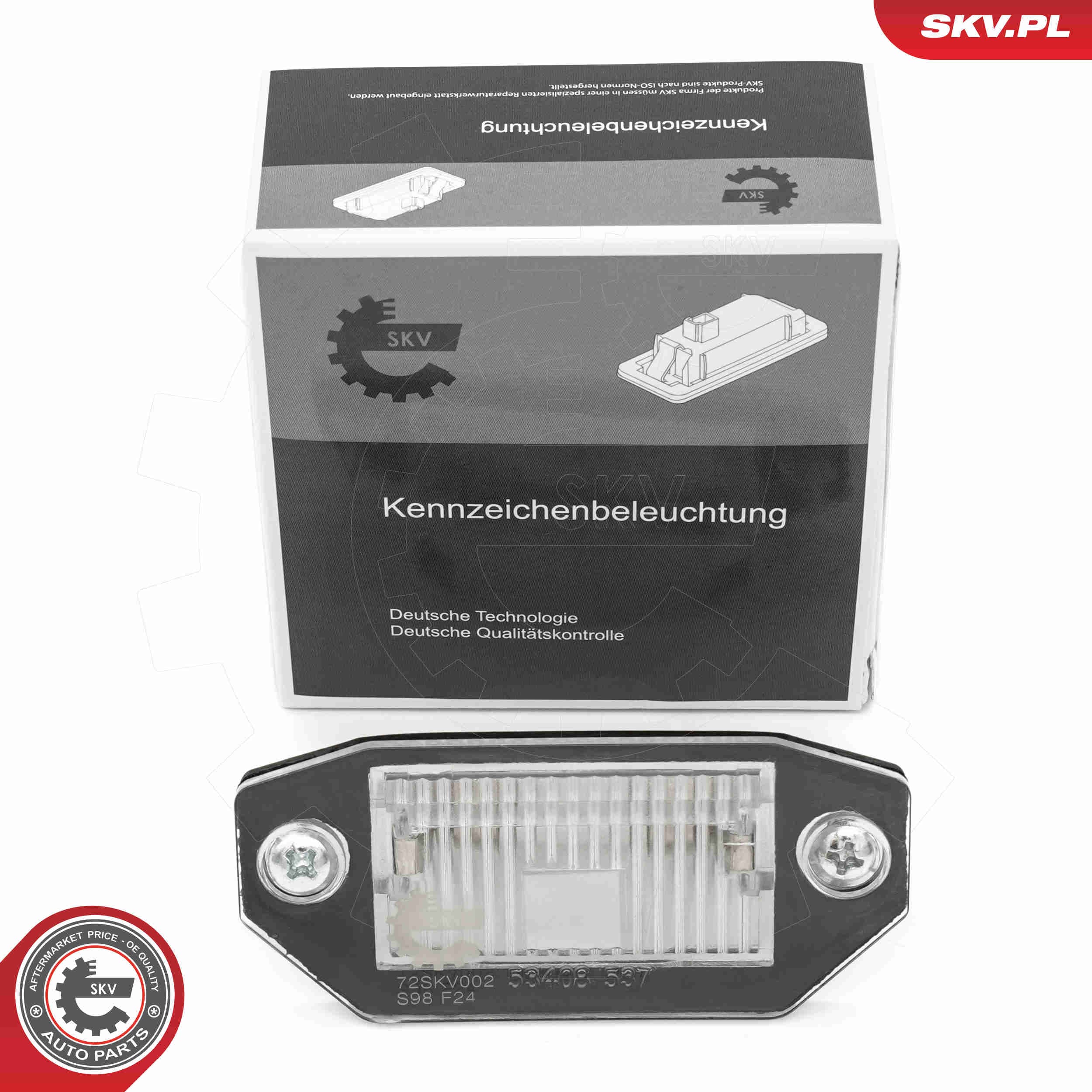 SKV Osvetlenie poznávacej značky 72SKV002 1