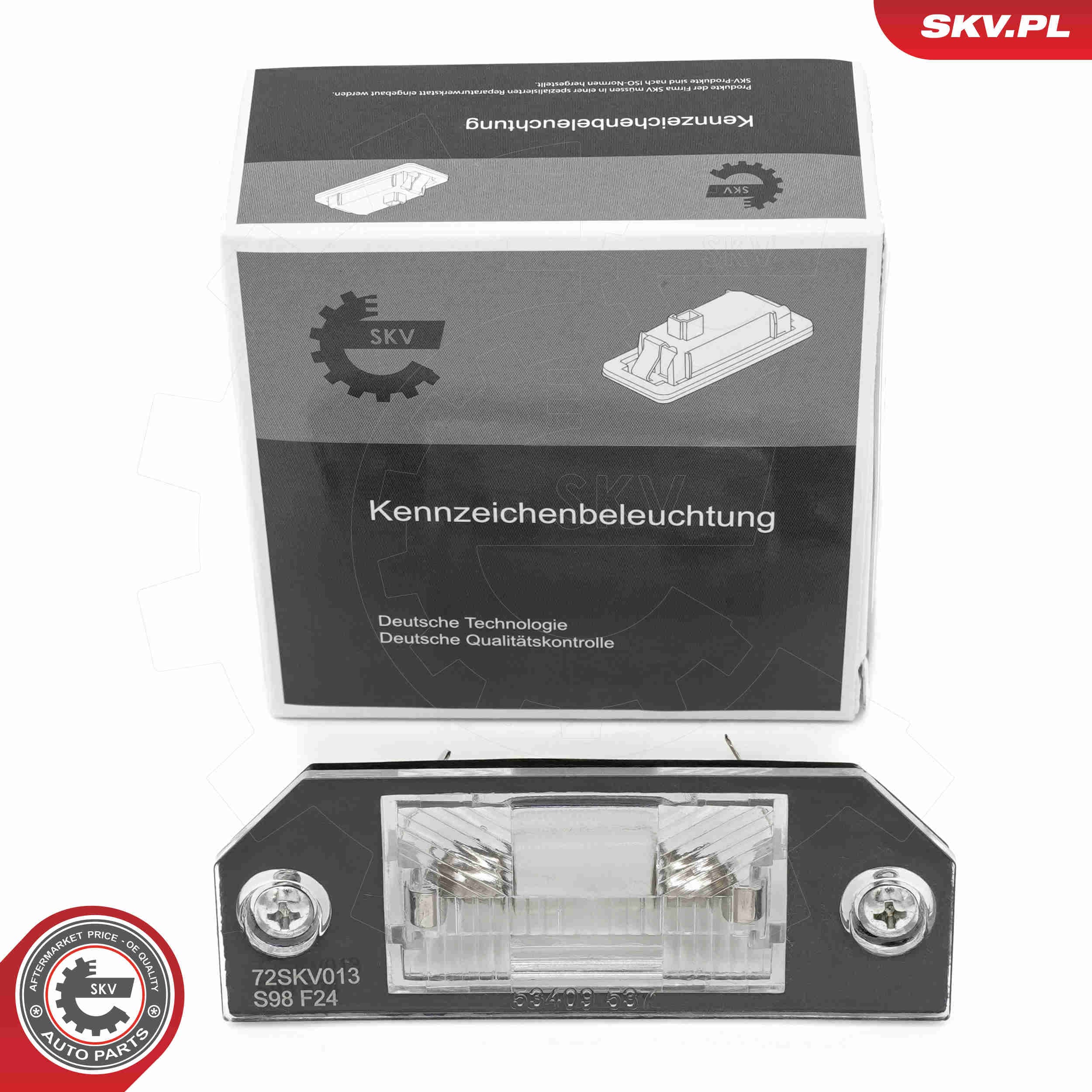 SKV Osvetlenie poznávacej značky 72SKV013 1