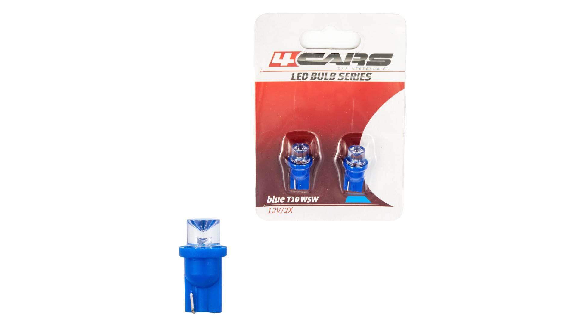 4CARS LED ŽIAROVKA 1LED 12V T10 MODRÁ
