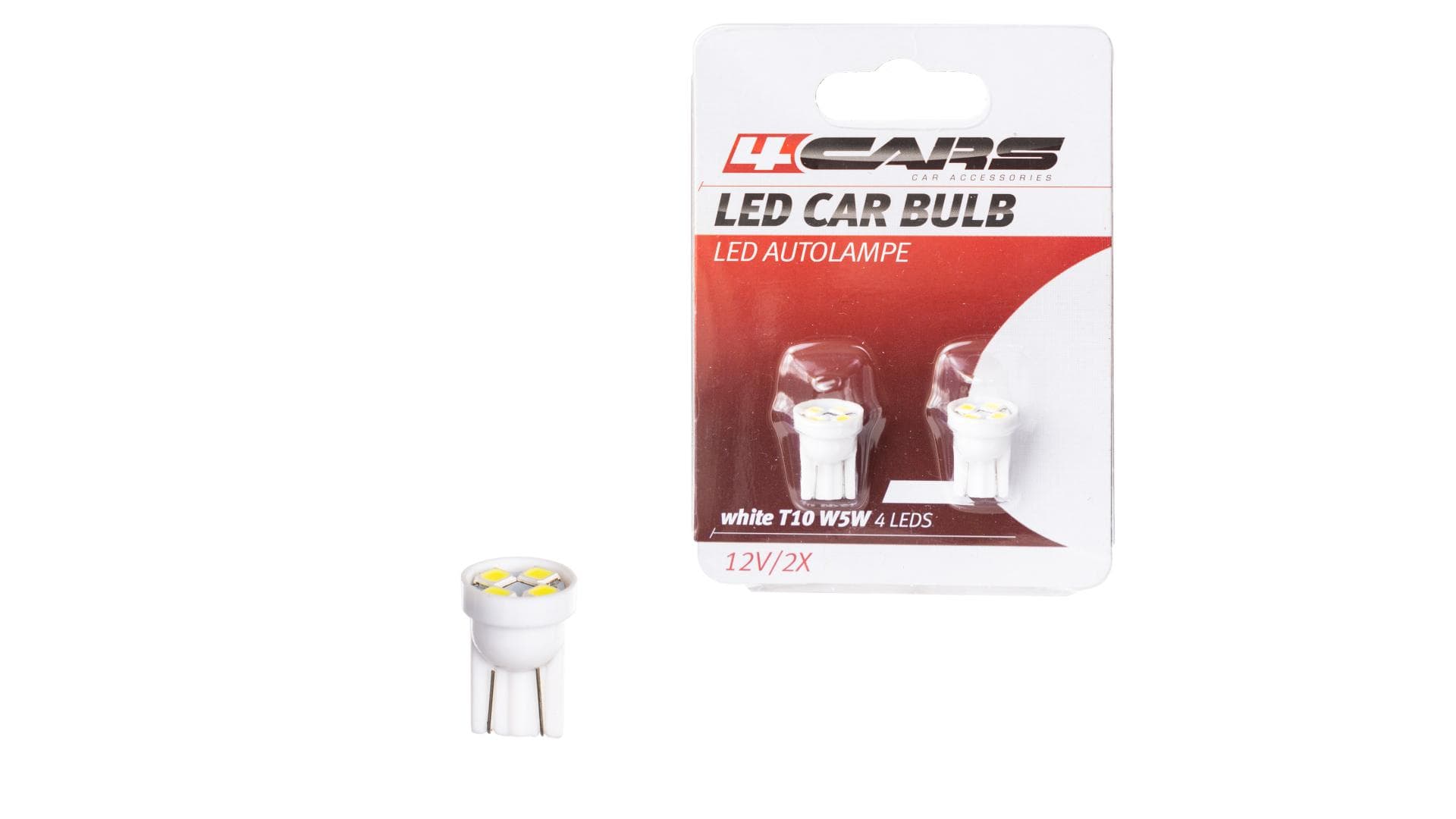 4CARS LED ŽIAROVKA 4LED 12V T10 - 92742