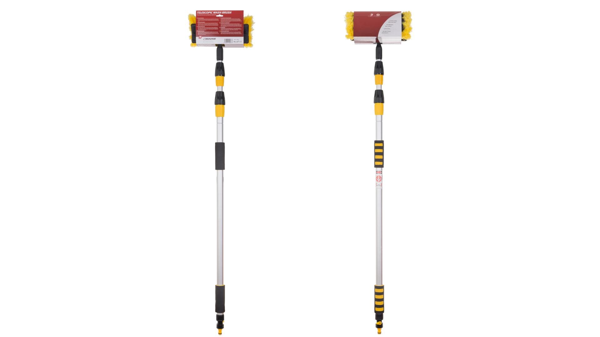 4CARS Premium Umývacia kefa teleskopická 133-300cm + ventil 1