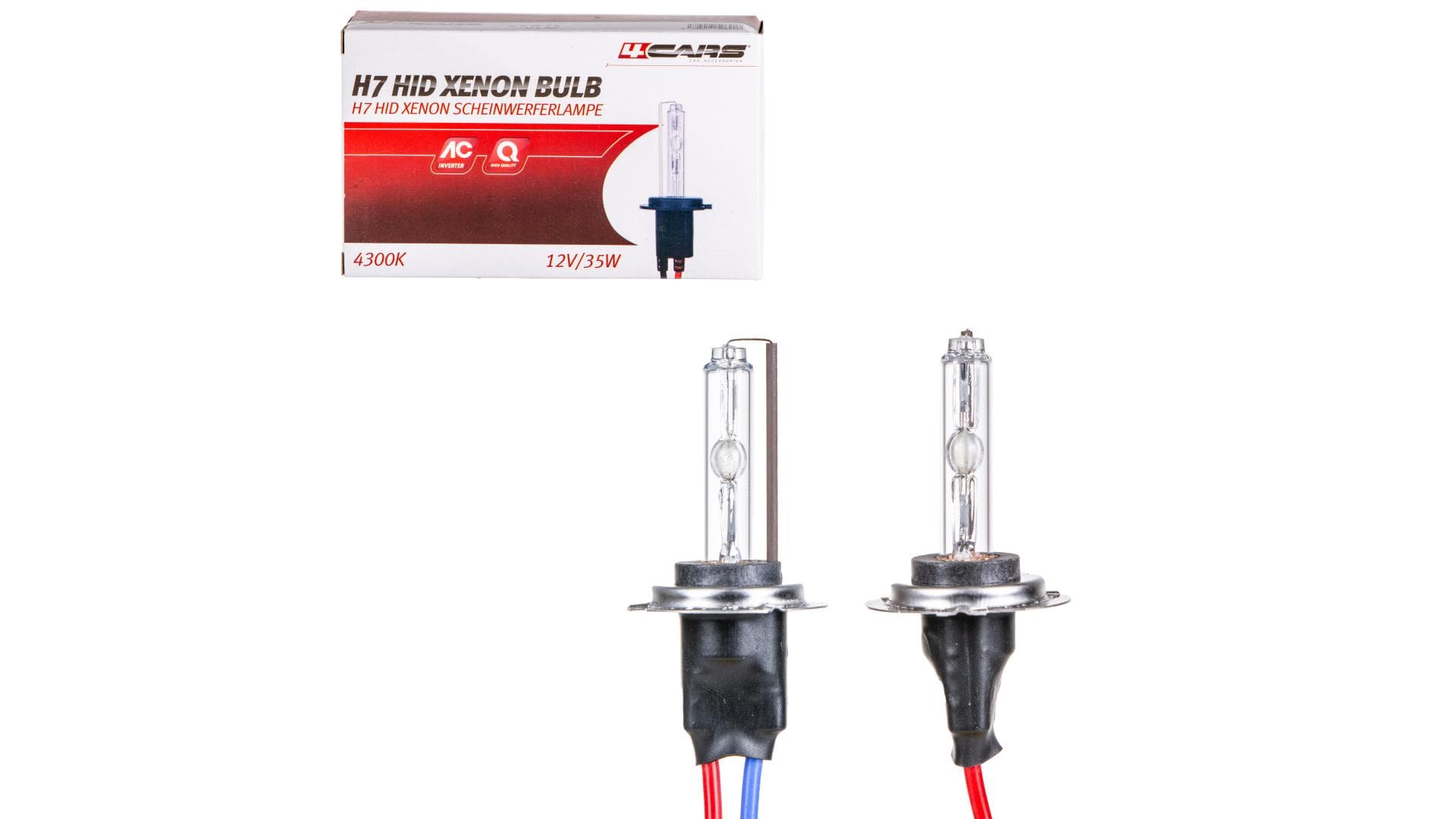 4CARS HQ H7 HID Set xenónových výbojok s AC inventorom, 4500K