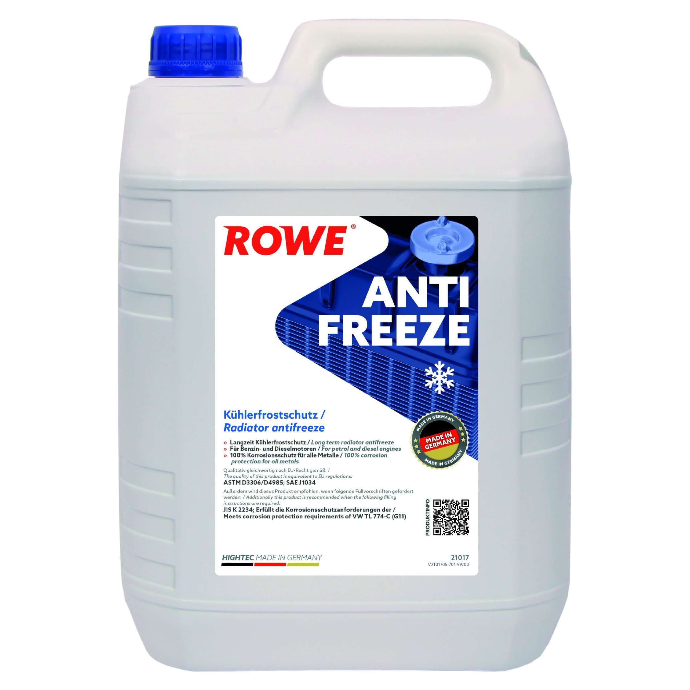ROWE Rowe Hightec Antifreeze Coolant 5L 21017-0050-99 1
