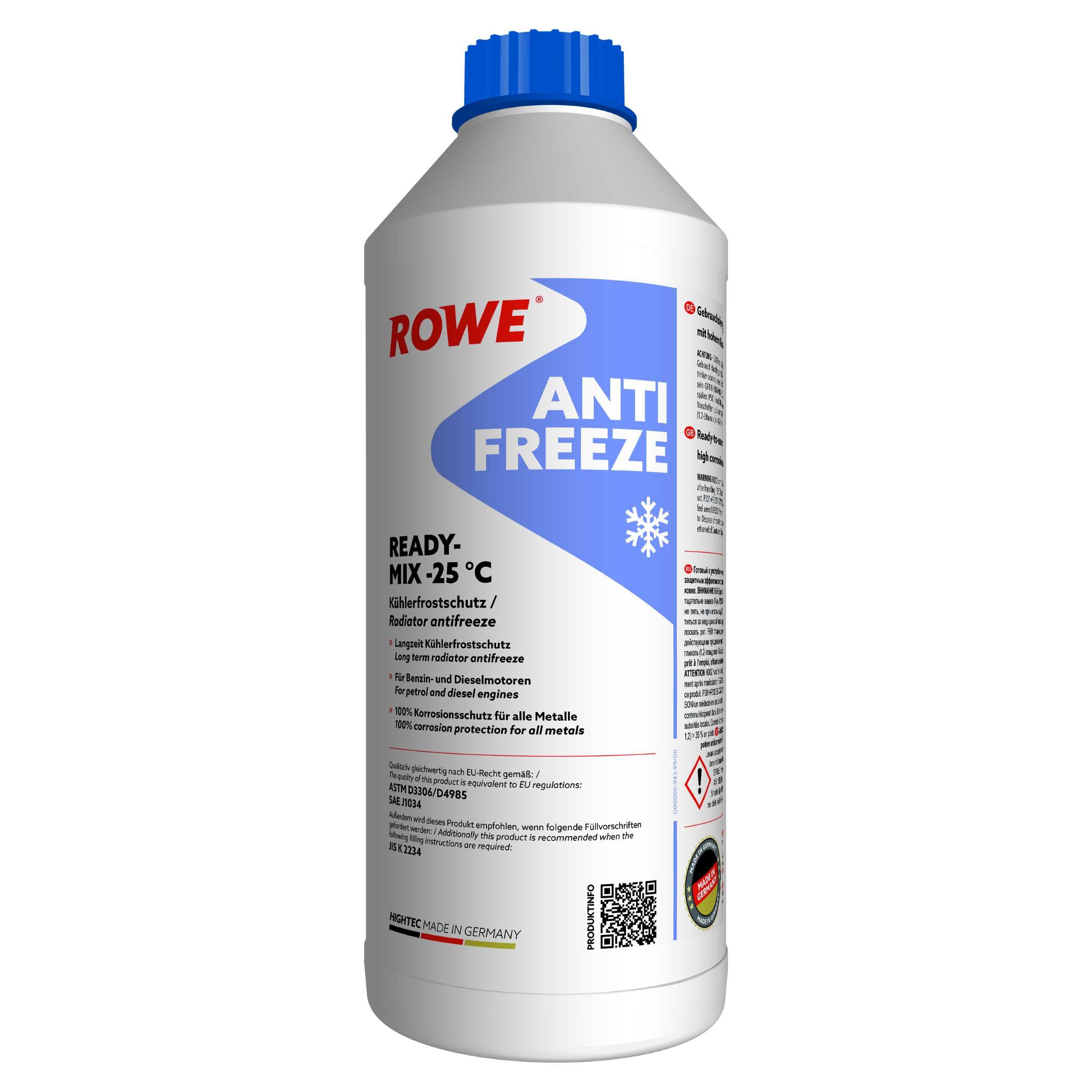 ROWE Rowe Hightec Antifreeze Coolant Ready-Mix -25 °C 1,5L 21041-0015-99 1