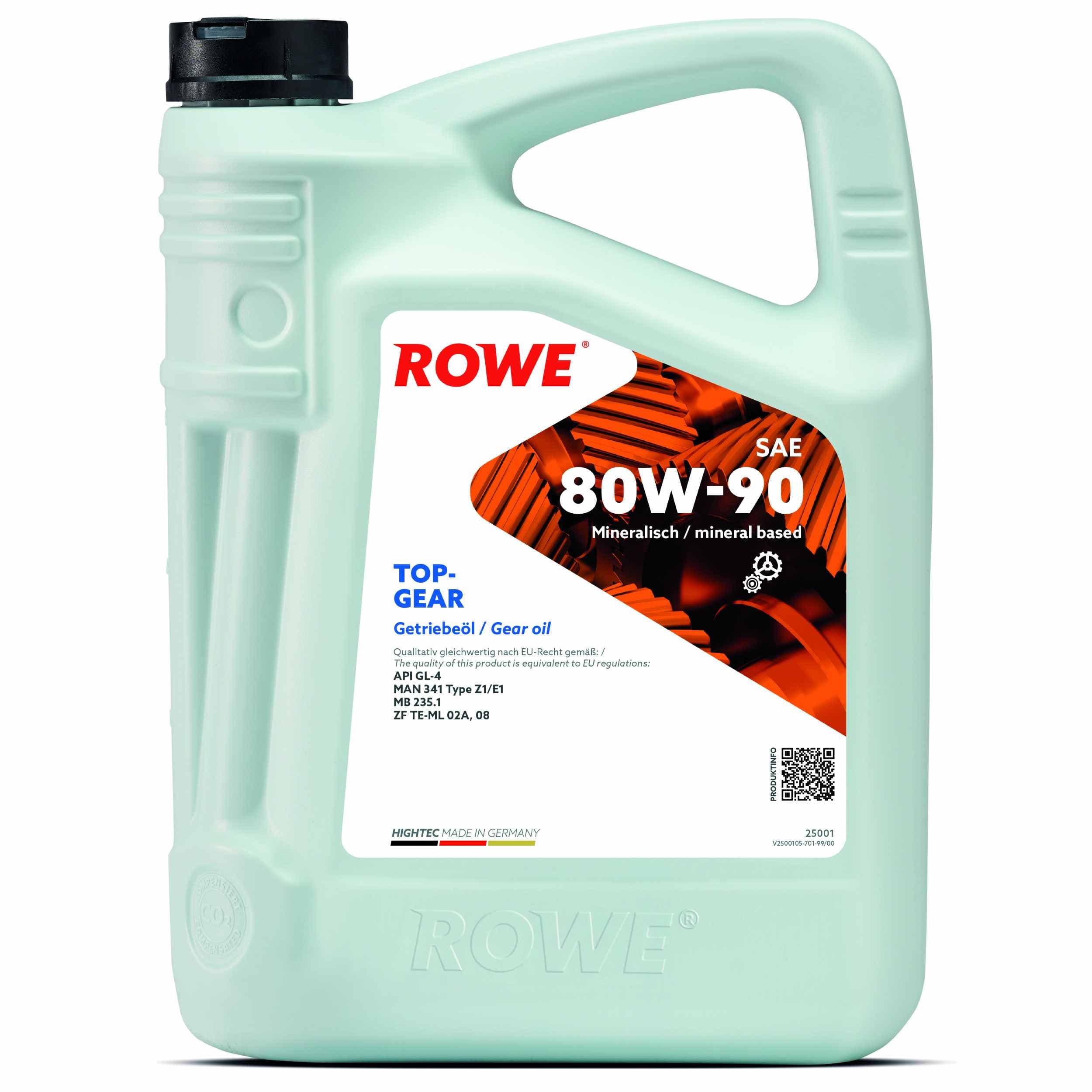 ROWE Rowe Hightec TopGear 80W-90 5L 25001-0050-99 1