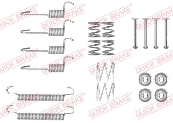 QUICK BRAKE Sada prísluženstva čeľustí parkovacej brzdy 105-0008 1