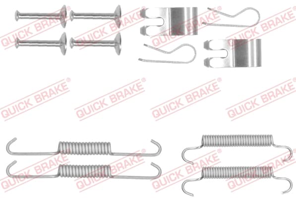 QUICK BRAKE Sada prísluženstva čeľustí parkovacej brzdy 1050013 1