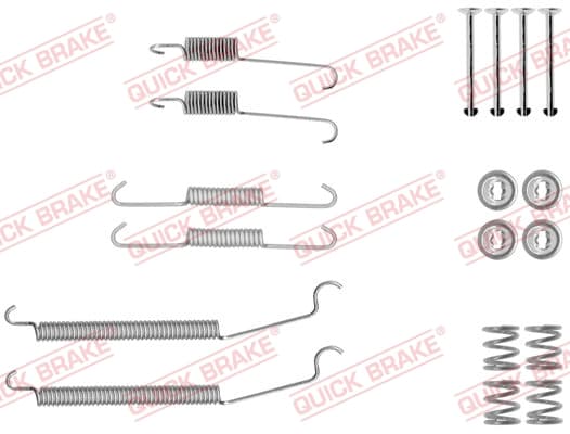 QUICK BRAKE Sada prísluženstva brzdovej čeľuste 1050039 1