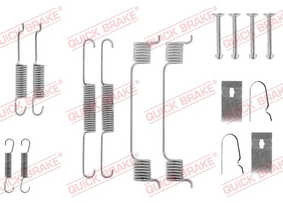QUICK BRAKE Sada prísluženstva brzdovej čeľuste 105-0605 1