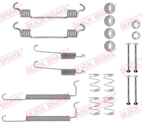 QUICK BRAKE Sada prísluženstva brzdovej čeľuste 1050710 1