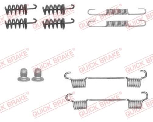 QUICK BRAKE Sada prísluženstva čeľustí parkovacej brzdy 1050874 1