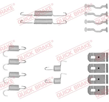 QUICK BRAKE Sada prísluženstva čeľustí parkovacej brzdy 1050876 1
