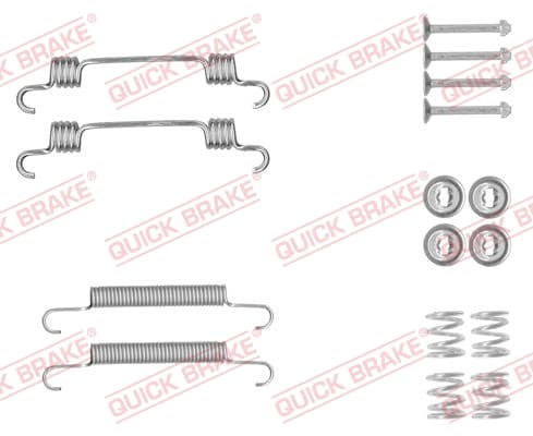 QUICK BRAKE Sada prísluženstva čeľustí parkovacej brzdy 1050887 1