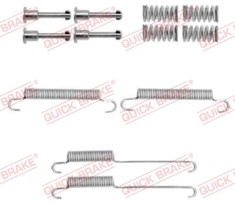 QUICK BRAKE Sada prísluženstva čeľustí parkovacej brzdy 1050892 1