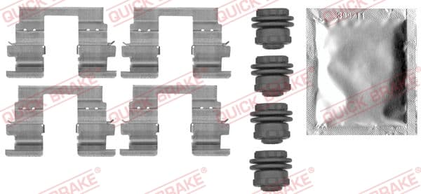 QUICK BRAKE Sada prísluženstva obloženia kotúčovej brzdy 109-0013 1