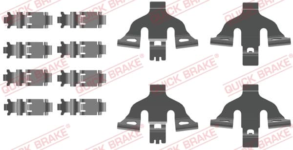 QUICK BRAKE Sada prísluženstva obloženia kotúčovej brzdy 1090093 1