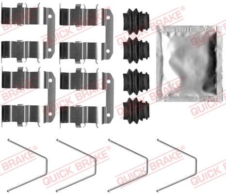 QUICK BRAKE Sada prísluženstva obloženia kotúčovej brzdy 109-0094 1