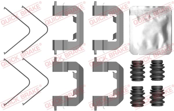 QUICK BRAKE Sada prísluženstva obloženia kotúčovej brzdy 109-0123 1