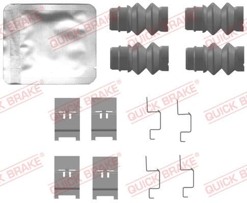 QUICK BRAKE Sada prísluženstva obloženia kotúčovej brzdy 109-0135 1