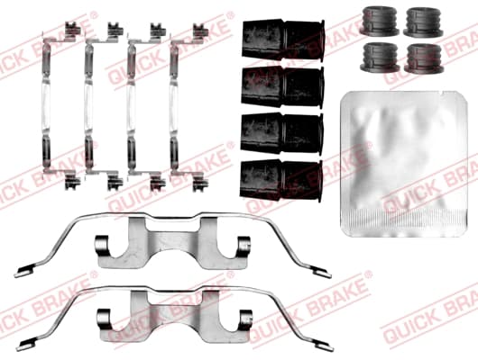 QUICK BRAKE Sada prísluženstva obloženia kotúčovej brzdy 109-0209 1