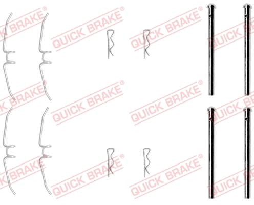 QUICK BRAKE Sada prísluženstva obloženia kotúčovej brzdy 109-0901 1