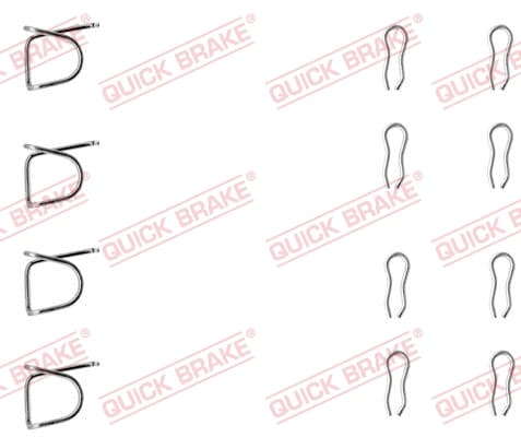 QUICK BRAKE Sada prísluženstva obloženia kotúčovej brzdy 109-0939 1
