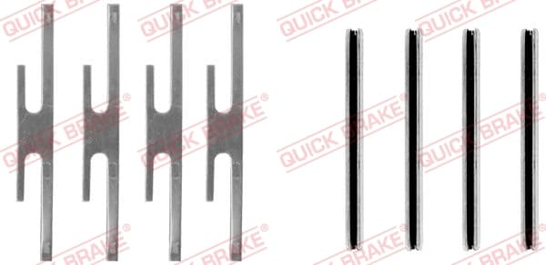 QUICK BRAKE Sada prísluženstva obloženia kotúčovej brzdy 109-0975 1