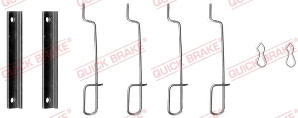 QUICK BRAKE Sada prísluženstva obloženia kotúčovej brzdy 1090992 1