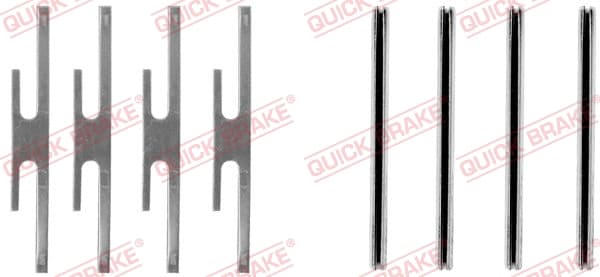 QUICK BRAKE Sada prísluženstva obloženia kotúčovej brzdy 109-1012 1