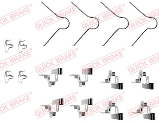 QUICK BRAKE Sada prísluženstva obloženia kotúčovej brzdy 1091030 1