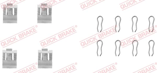 QUICK BRAKE Sada prísluženstva obloženia kotúčovej brzdy 1091055 1