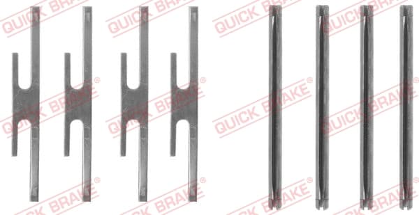 QUICK BRAKE Sada prísluženstva obloženia kotúčovej brzdy 1091072 1