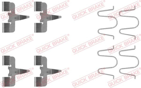QUICK BRAKE Sada prísluženstva obloženia kotúčovej brzdy 1091207 1