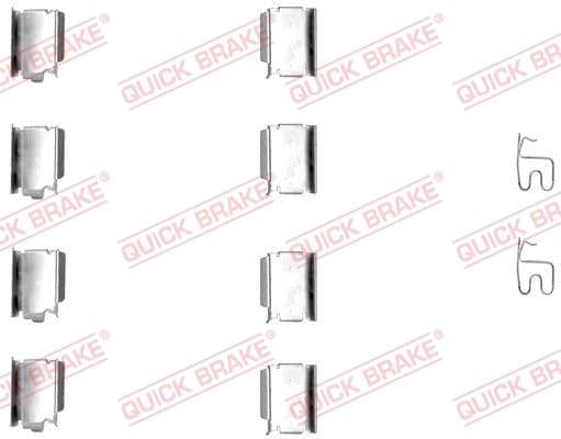 QUICK BRAKE Sada prísluženstva obloženia kotúčovej brzdy 1091246 1