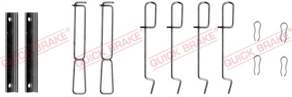 QUICK BRAKE Sada prísluženstva obloženia kotúčovej brzdy 1091265 1