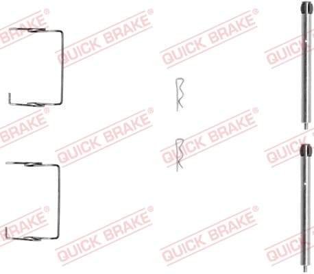 QUICK BRAKE Sada prísluženstva obloženia kotúčovej brzdy 1091267 1