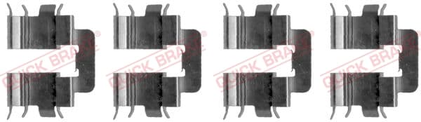 QUICK BRAKE Sada prísluženstva obloženia kotúčovej brzdy 109-1277 1