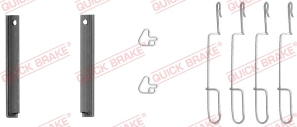 QUICK BRAKE Sada prísluženstva obloženia kotúčovej brzdy 1091280 1