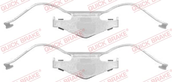QUICK BRAKE Sada prísluženstva obloženia kotúčovej brzdy 1091297 1