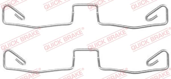 QUICK BRAKE Sada prísluženstva obloženia kotúčovej brzdy 1091633 1