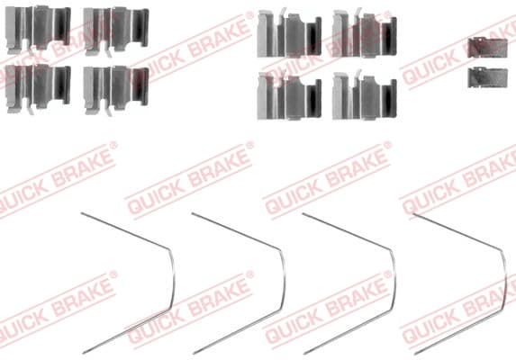 QUICK BRAKE Sada prísluženstva obloženia kotúčovej brzdy 1091651 1