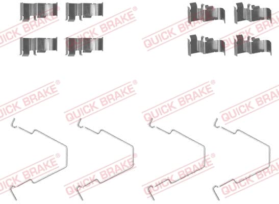 QUICK BRAKE Sada prísluženstva obloženia kotúčovej brzdy 1091652 1