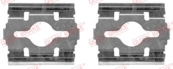 QUICK BRAKE Sada prísluženstva obloženia kotúčovej brzdy 1091657 1