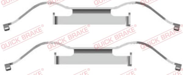 QUICK BRAKE Sada prísluženstva obloženia kotúčovej brzdy 1091681 1