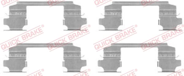 QUICK BRAKE Sada prísluženstva obloženia kotúčovej brzdy 1091686 1