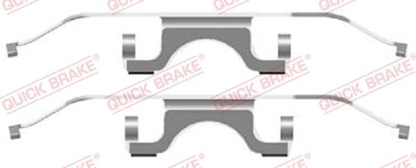 QUICK BRAKE Sada prísluženstva obloženia kotúčovej brzdy 1091702 1