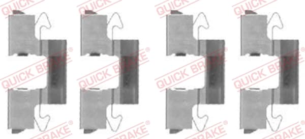QUICK BRAKE Sada prísluženstva obloženia kotúčovej brzdy 1091714 1
